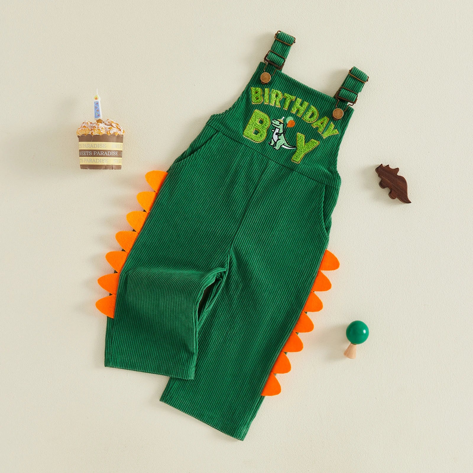 1-5Y Cute Kids Boys Overalls Sleeveless Embroidery Letters Animal Casual Jumpsuit Birthday Clothes